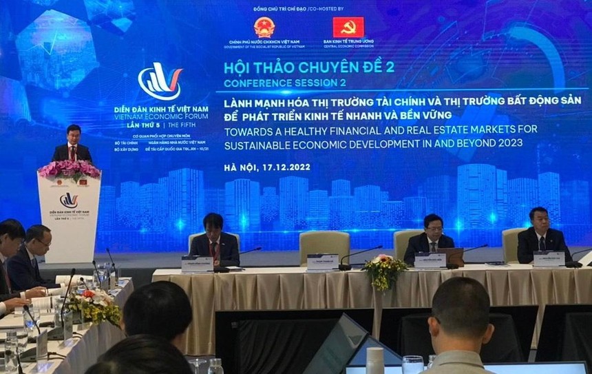 Ông Phạm Thanh Hà, Phó Thống đốc Ngân hàng Nhà nước Việt Nam phát biểu tại Hội thảo