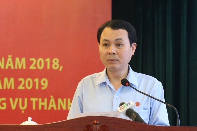 Chủ nhiệm Ủy ban Kiểm tra Thành ủy Nguyễn Văn Hiếu. Ảnh:SGGP.