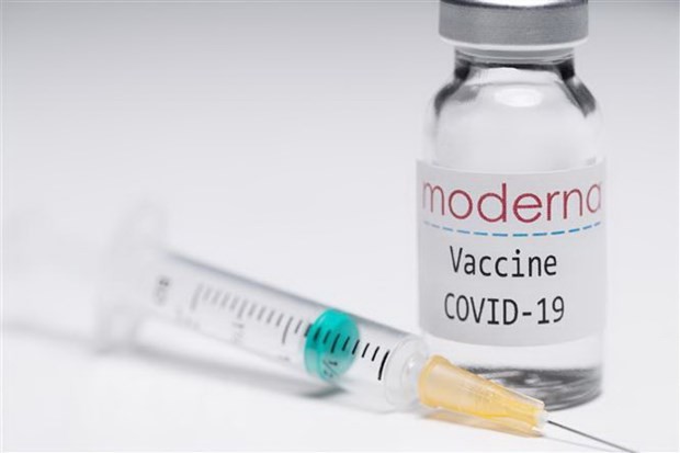 Vắcxin ngừa COVID-19 của tập đoàn dược phẩm Mỹ Moderna. (Ảnh: AFP/TTXVN).