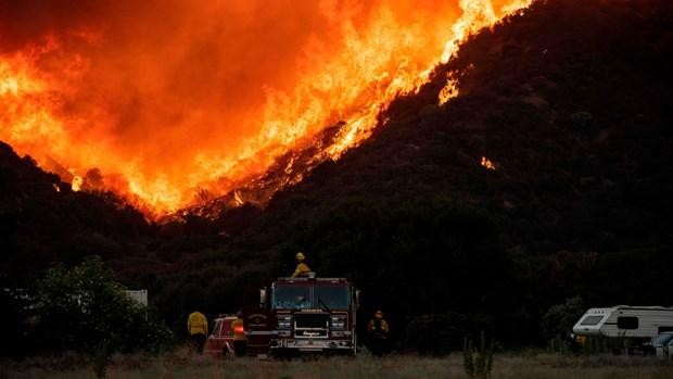 Một vụ cháy rừng tại bang California của Mỹ. (Ảnh: AFP/Getty).