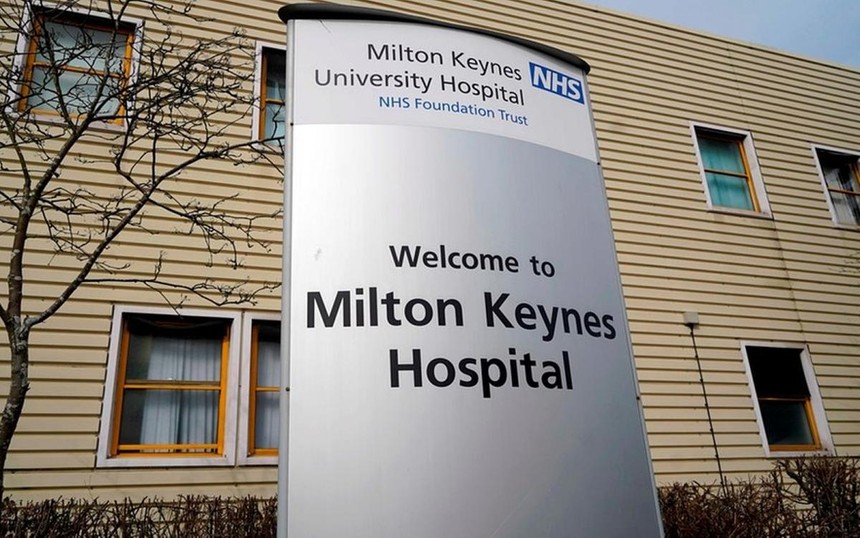 Bệnh viện Milton Keynes. Ảnh: BBC.