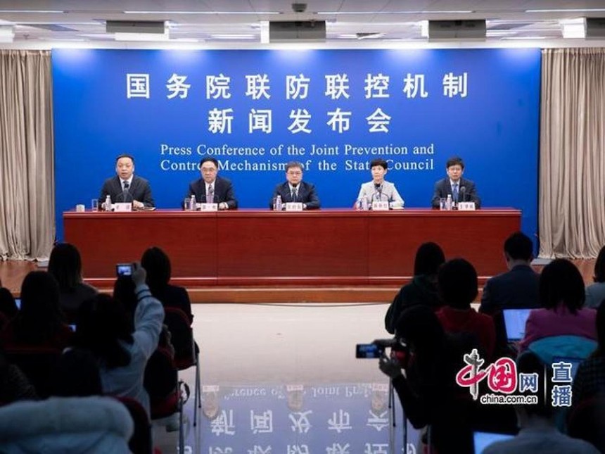 Ủy ban Y tế Quốc gia Trung Quốc ngày 19/2 tổ chức họp báo giới thiệu việc tiêm vaccine Covid-19 ở nước này. (Ảnh: china.com.cn).