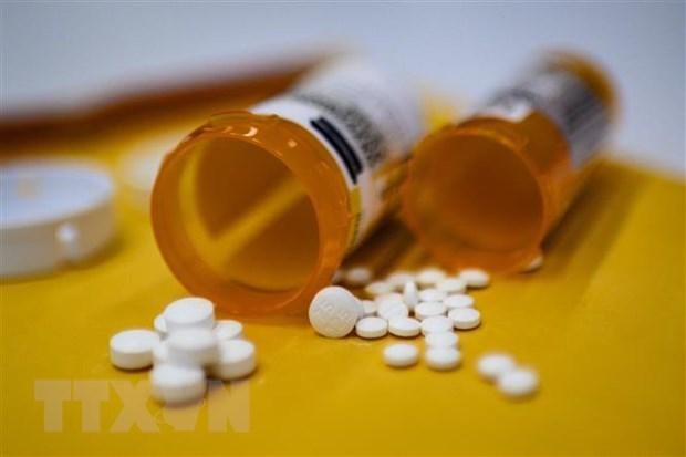 Thuốc giảm đau nhóm opioid Oxycodon được kê đơn tại Washington DC. (Ảnh: AFP/TTXVN)
