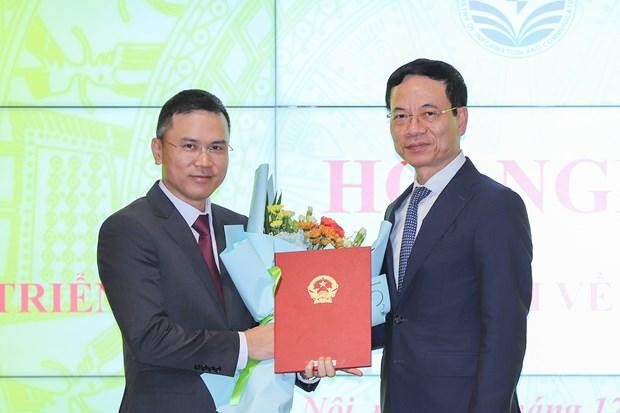 Ông Phạm Anh Tuấn, Tổng biên tập Báo VietNamNet được điều động giữ vị trí Cục trưởng Cục Thông tin đối ngoại. (Ảnh: Bộ TTTT)