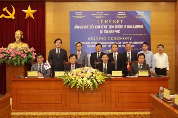 Tháng 10/2022, Công ty Samsung Electronics Việt Nam và Tổ chức KFHI đã ký bản ghi nhớ triển khai thực hiện dự án “Ngôi trường Hy vọng Samsung” tại xã Bắc Bình, huyện Lập Thạch.