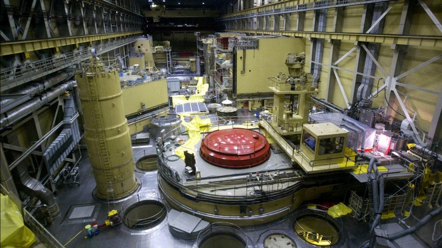 Lò phản ứng số 2 của nhà máy điện hạt nhân Paks của Hungary. Ảnh: AFP.