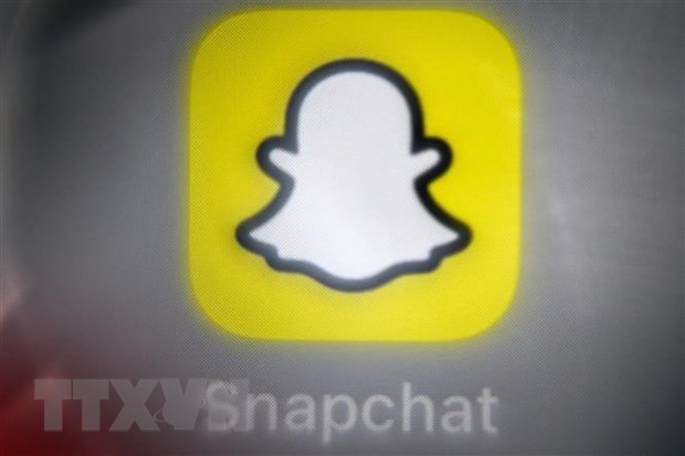 Biểu tượng ứng dụng tin nhắn ảnh Snapchat. (Ảnh: AFP/TTXVN).