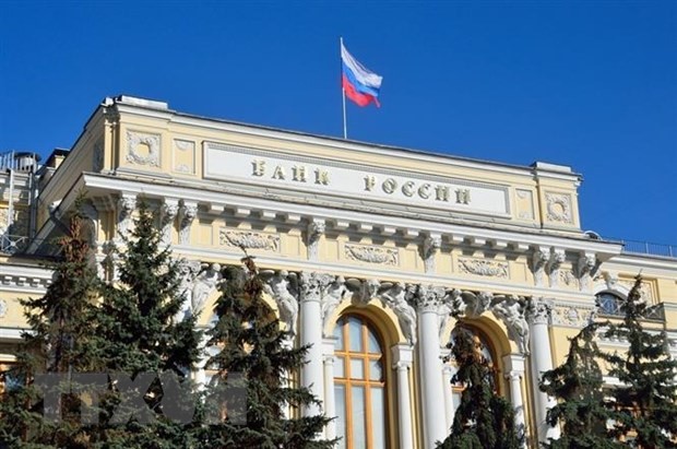 Trụ sở Ngân hàng Trung ương Nga ở Moskva. (Ảnh: Shutterstock/TTXVN)