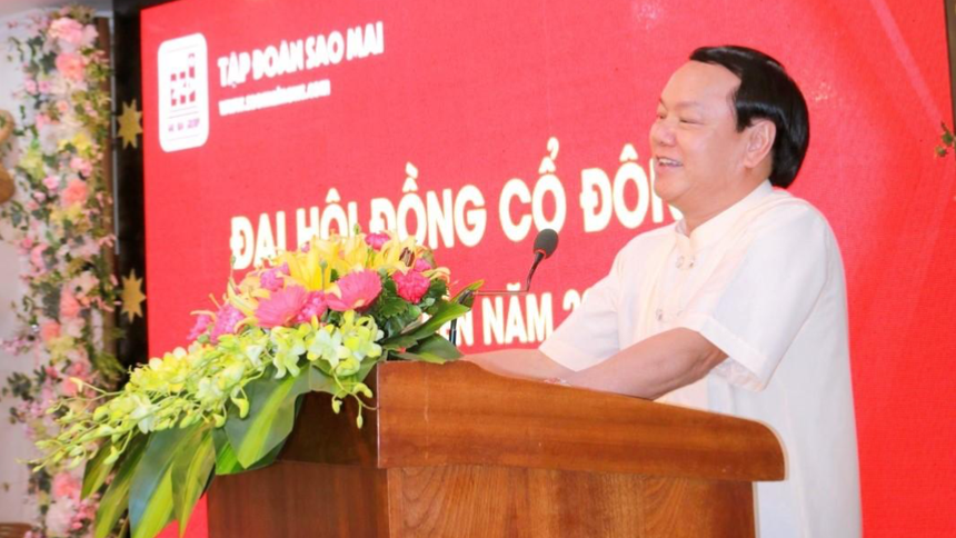 Ông Lê Thanh Thuấn, Tổng Giám đốc Tập đoàn Sao Mai, kiên định đưa ASM tăng trưởng mạnh mẽ 2022. 