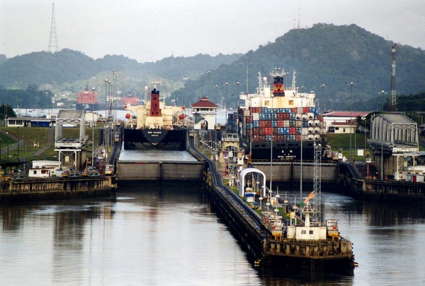 Kênh đào Panama thiếu nước làm gián đoạn chuỗi cung ứng và thương mại toàn cầu