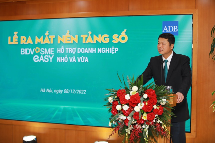 Ông Lê Ngọc Lâm, Tổng giám đốc BIDV phát biểu tại sự kiện