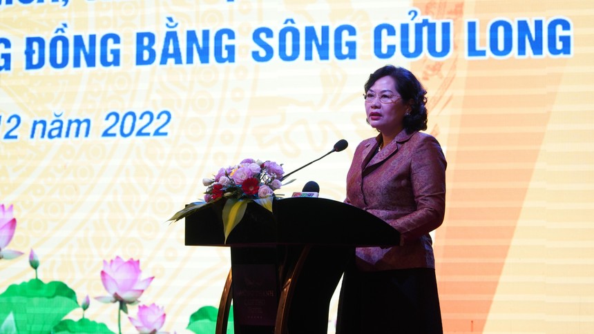 Thống đốc NHNN Việt Nam Nguyễn Thị Hồng phát biểu tại sự kiện