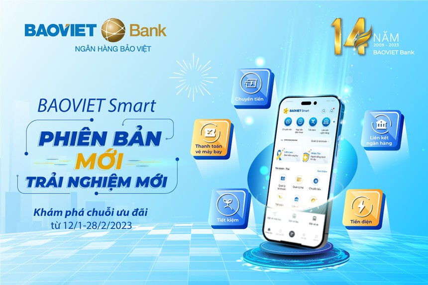 Giao diện mới của ứng dụng BAOVIET Smart