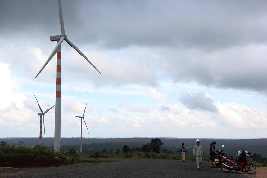 Một dự án điện gió triển khai trên địa bàn tỉnh Đắk Lắk