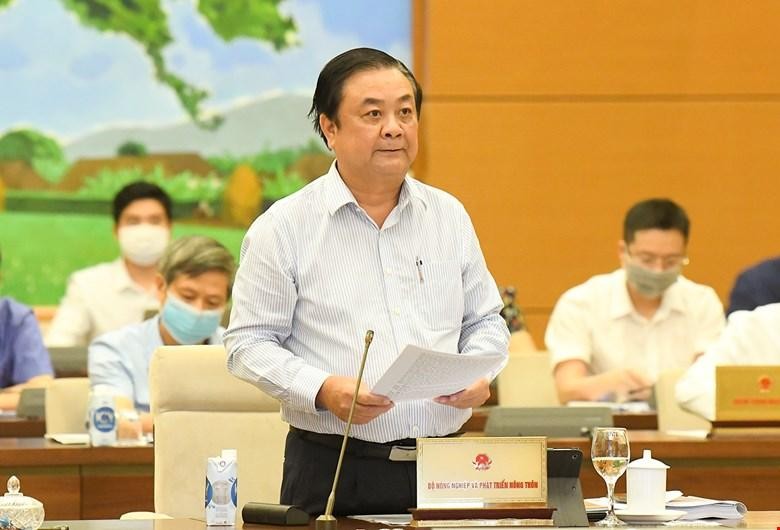 Bộ trưởng Bộ Nông nghiệp và phát triển nông thôn Lê Minh Hoan trình Đề án.