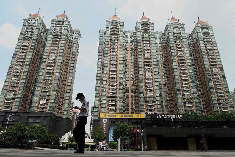 Một tổ hợp nhà ở do Tập đoàn bất động sản Evergrande xây dựng ở Quảng Châu, Trung Quốc. Ảnh: AFP