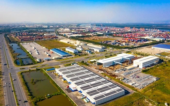 KCN DEEP C là một trong các khu công nghiệp có những đóng góp quan trọng trong thu hút vốn đầu tư nước ngoài vào Hải Phòng. Ảnh: Hồng Phong