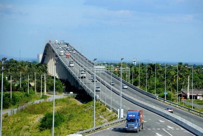 Cầu Long Thành trên tuyến cao tốc TP.HCM - Long Thành - Dầu Giây.