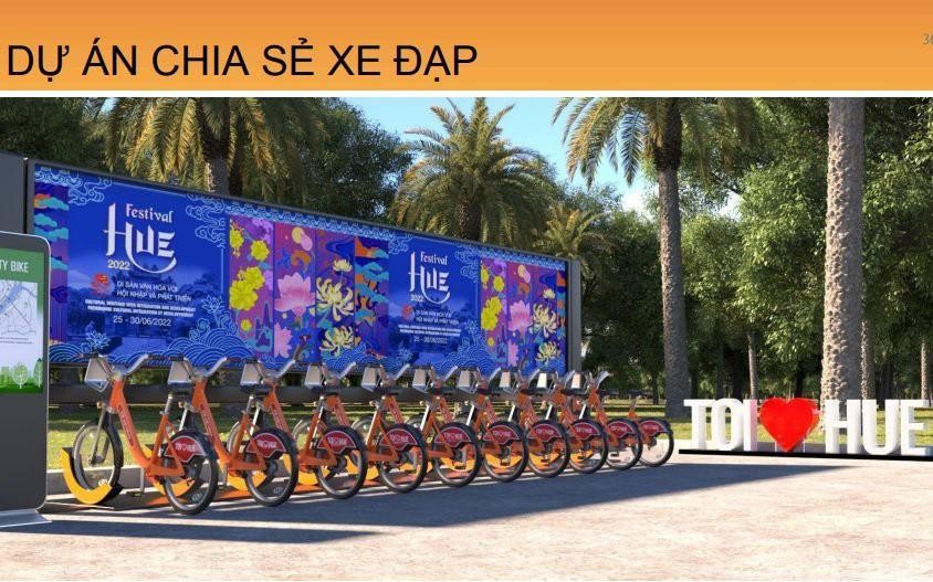 Dự án thí điểm Hệ thống Xe đạp chia sẻ công cộng triển khai tại TP. Huế (6/2022) được người dân và du khách hưởng ứng tích cực