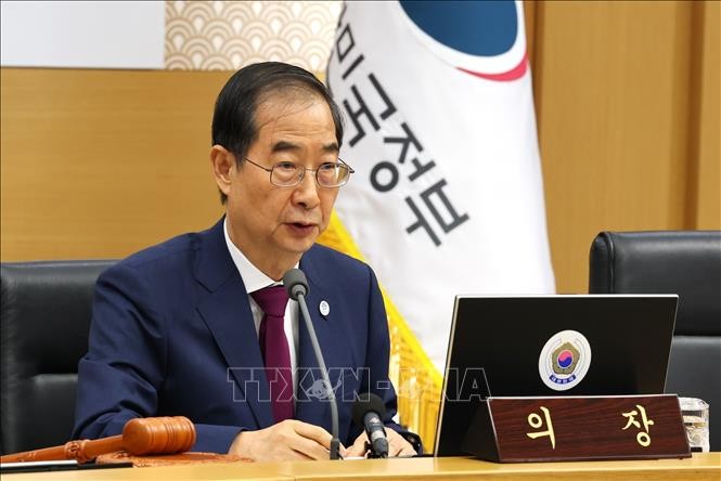 Thủ tướng Hàn Quốc Han Duck-soo. Ảnh: Yonhap/TTXVN