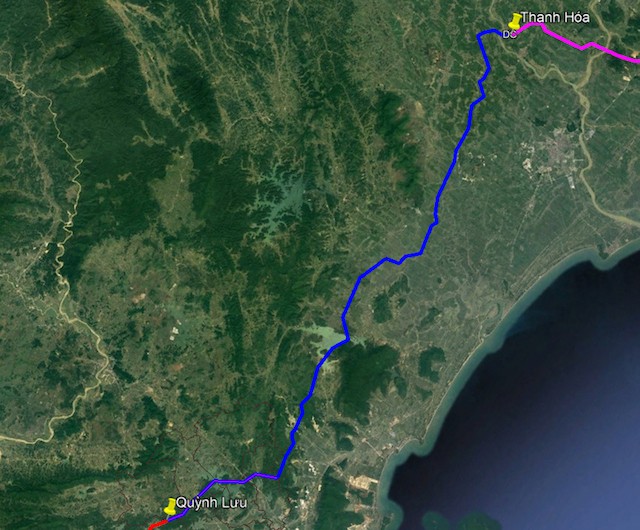  Hướng tuyến đường dây 500 kV mạch 3 cung Quỳnh Lưu – Thanh Hóa