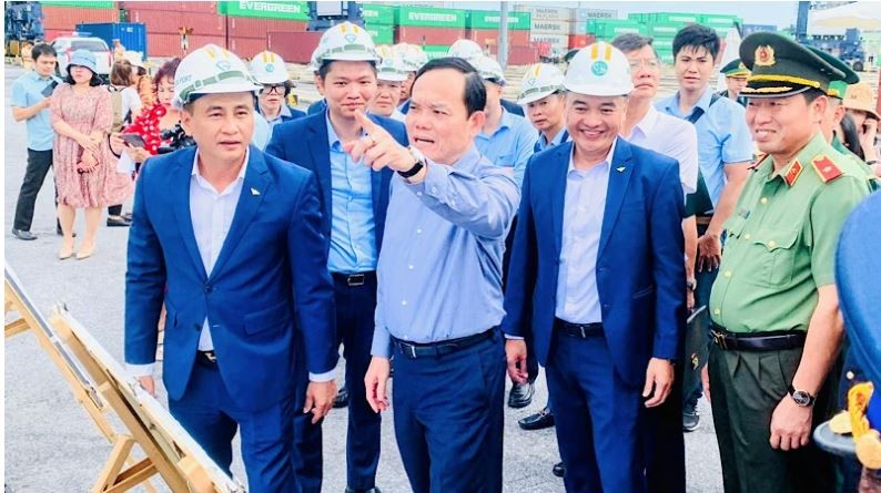 Phó Thủ tướng Trần Lưu Quang thăm cảng biển của VSC tại Hải Phòng