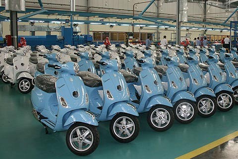 Piaggio Việt Nam xuất khẩu xe máy sang Trung Quốc