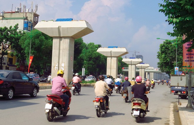 Dự án Đường sắt đô thị Hà Nội, tuyến Cát Linh - Hà Đông rất khó về đích vào cuối năm 2015         