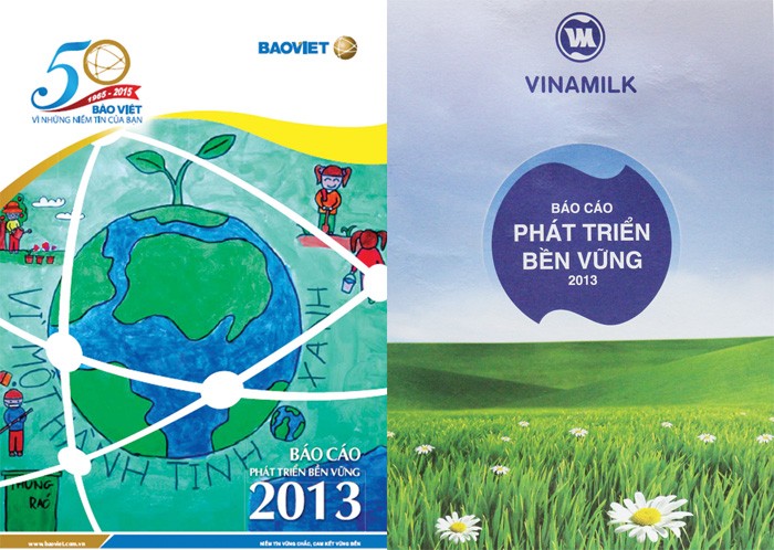 Ảnh bìa Báo cáo PTBV của Bảo Việt và Vinamilk - 2 DN có ấn phẩm Báo cáo PTBV độc lập với Báo cáo thường niên và đạt giải cao nhất về báo cáo PTBV 