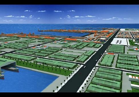 KCN cảng biển Hải Hà trước đây (nay là KCN Texhong Hải Hà) đã có lối thoát