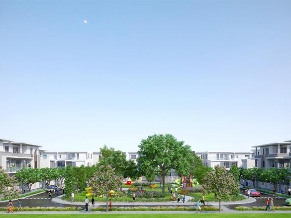 Mô hình Dự án Khu đô thị PhoDong Village, do Công ty cổ phần Xây dựng Sài Gòn (SCC) làm chủ đầu tư