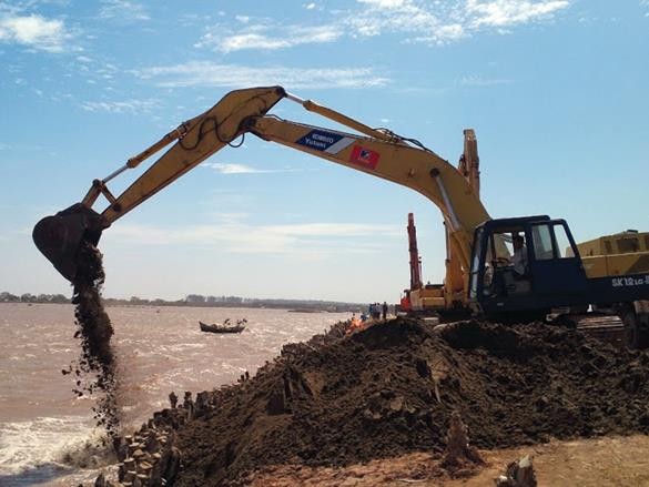 Mới có 2/8 gói thầu xây lắp của Dự án luồng sông Hậu được tổ chức thi công