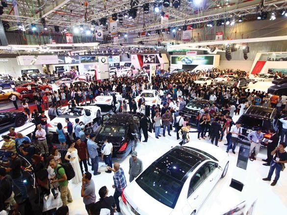 Nhiều thương hiệu xe sang hội tụ tại Vietnam Motorshow 2014. Ảnh: Lê Toàn