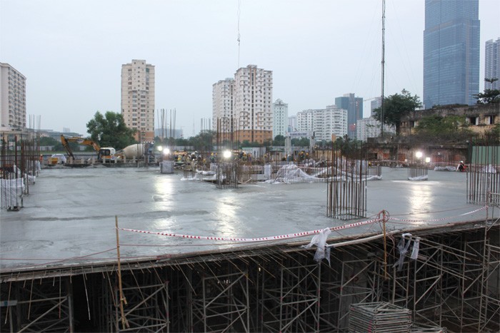 Văn Phú Invest mở bán căn hộ Tổ hợp Home City khi hoàn thiện được phần móng của 2/4 tòa nhà
