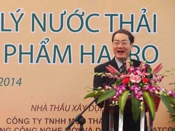Ông Vũ Thanh Sơn, Tổng giám đốc TCT Thương mại Hà Nội (Hapro) giới thiệu về dự án
