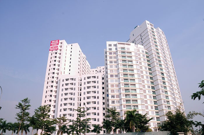 Him Lam Riverside đã xây xong phần thô. Dự án dễ mua, dễ bán, dễ cho thuê với 100% diện tích căn hộ từ 59 - 83m2, giá chỉ 1,6 - 2,4 tỷ đồng/căn