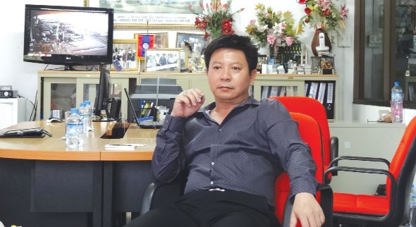 Ông Bunthavong Bounleuth, Tổng giám đốc Công ty Công nghiệp VKK, một doanh nhân Lào gốc Việt thành đạt ở Vientiane