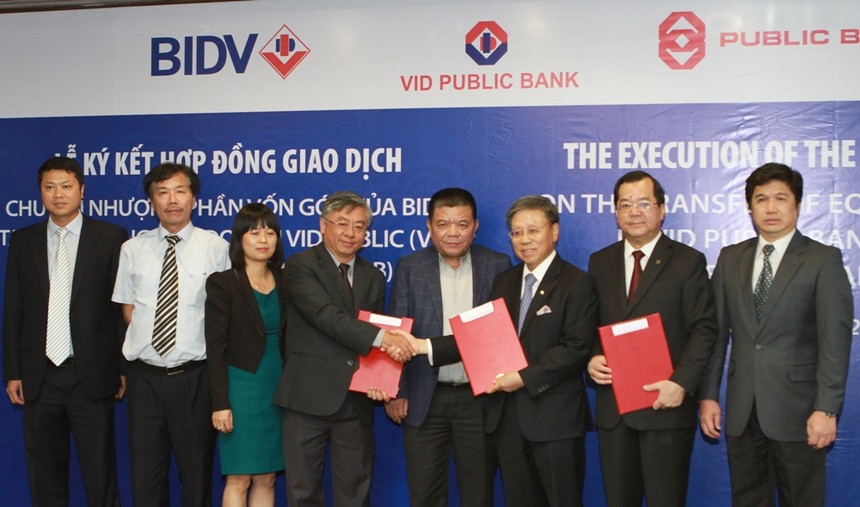 BIDV ký hợp động chuyển nhượng 50% vốn tại VID Public Bank cho PBB từ tháng 7/2014