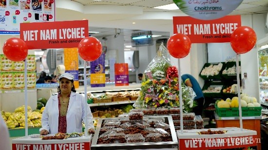 Trái vải tươi Việt Nam đã cớ mặt tại Hệ thống siêu Choithrams (Dubai)