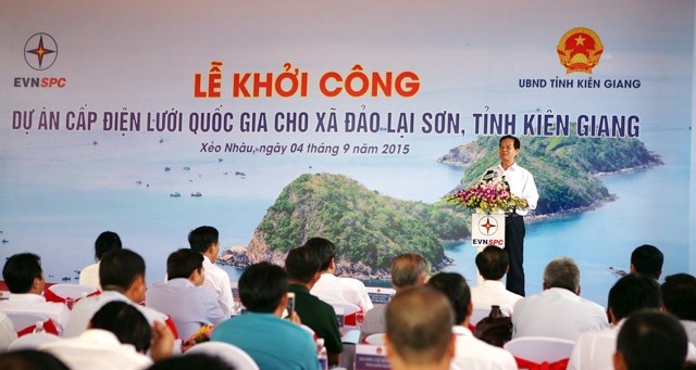 Thủ tướng Chính phủ Nguyễn Tấn Dũng phát biểu tại Lễ khởi công dự án