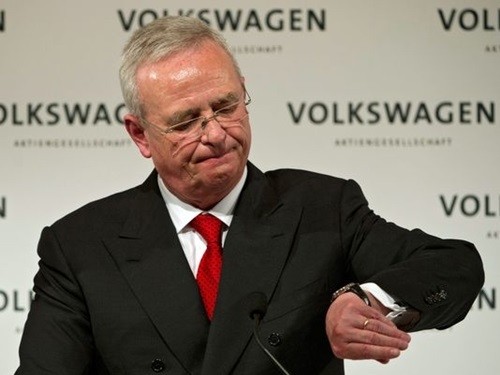 CEO Volkswagen - Martin Winterkorn vừa quyết định từ chức. Ảnh: EPA