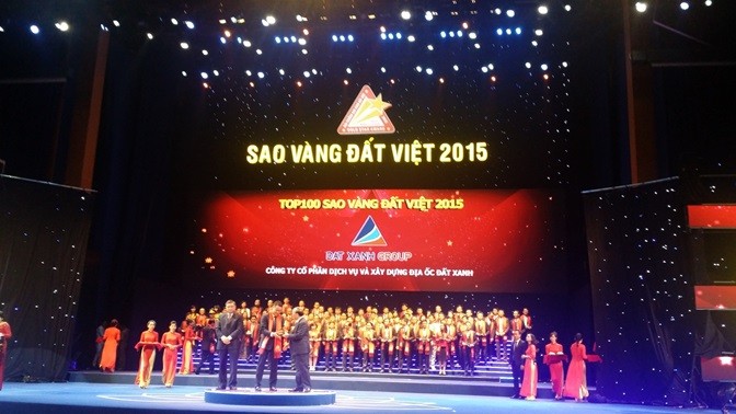 Giải Sao Vàng đất Việt 2015: Đất Xanh đứng Top 2 trên thị trường bất động sản