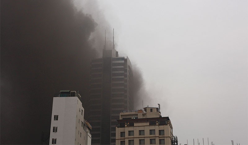 Rủi ro cháy nổ luôn tiềm ẩn tại các khu nhà cao tầng.
ảnh: Hoài Nam