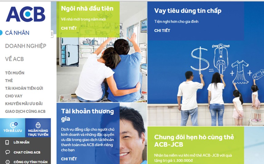 Các chương trình ưu đãi tín dụng của ACB với thông điệp “3 cách để cuộc sống đẹp hơn”
