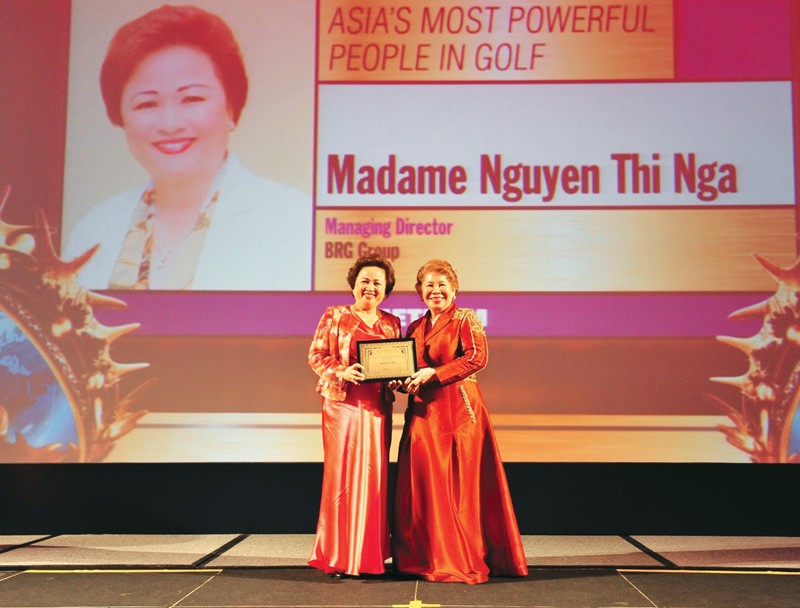 Bà Nguyễn Thị Nga được tôn vinh tại Hội nghị Thượng đỉnh Golf châu Á - Thái Bình Dương năm 2015