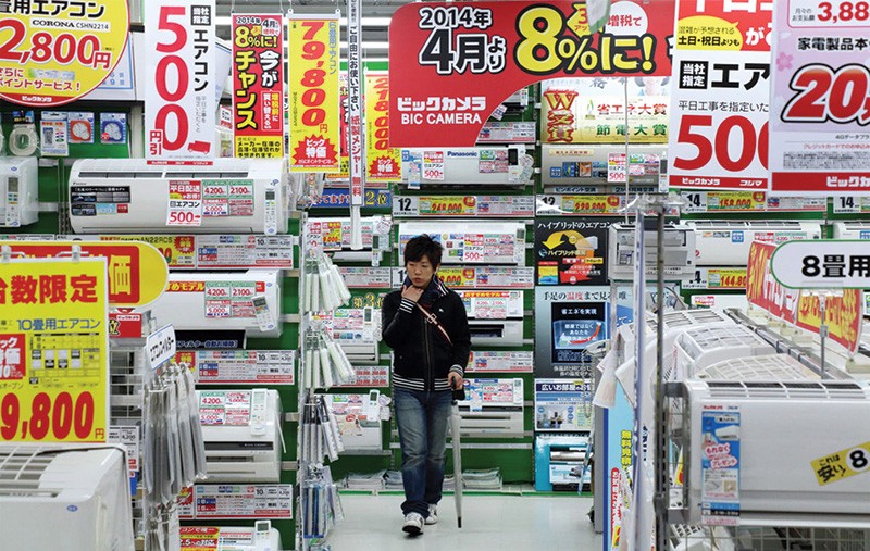 Nền kinh tế Nhật Bản dù có tín hiệu khởi sắc nhưng vẫn chưa ra khỏi tình trạng giảm phát