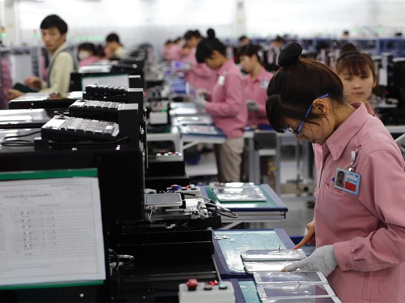 Sau Samsung, ngày càng nhiều doanh nghiệp Hàn Quốc đã và đang tìm đường tới Việt Nam để mở cơ sở sản xuất mới. Ảnh: Đức Thanh