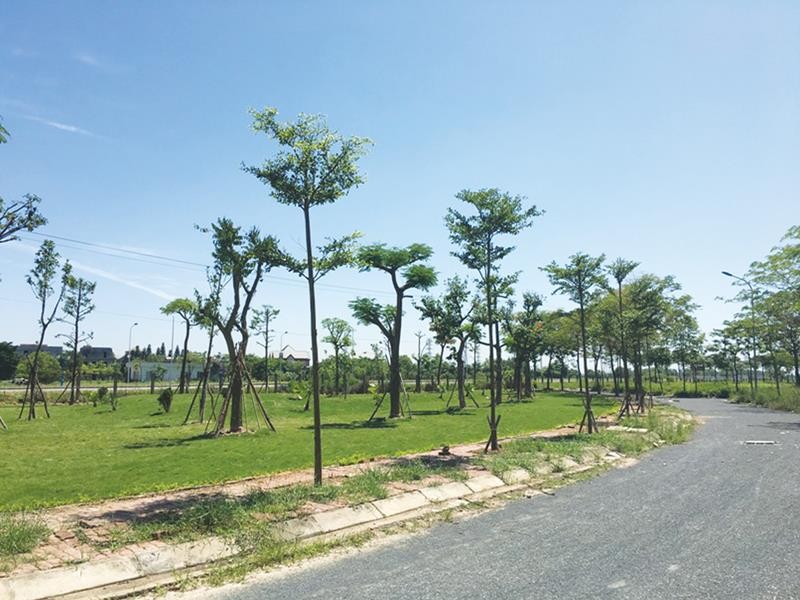 Khu đô thị Hà Phong hiện là khu đô thị có hạ tầng hoàn chỉnh nhất tại khu vực Mê Linh. Ảnh: Q.H