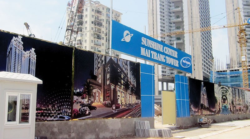 Dự án Mai Trang Tower vừa bất ngờ có chủ đầu tư mới và đổi tên thành Sunshine Center. Ảnh: Phương Anh
