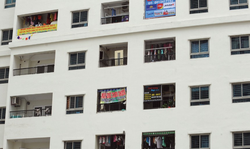 Nhiều công ty đang sử dụng căn hộ chung cư làm trụ sở chính. ảnh: Dũng Minh